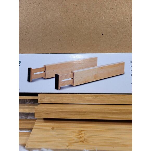 Utoplike Bamboo Drawer Dividers- Set of 4 - Picture 5 of 7